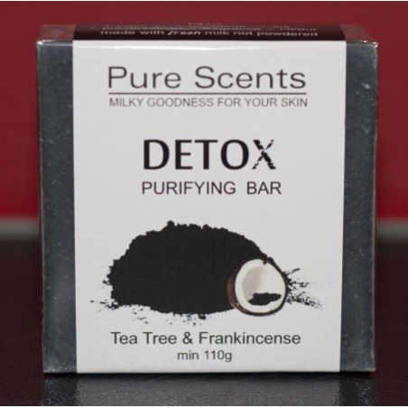 Handmade Charcoal Goat's Milk Soap - Tea Tree & Frankincence
