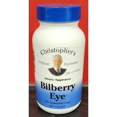 Christopher's Bilberry Eye, 425 mg, 100 Vegetarian Caps
