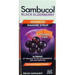 Sambucol Black Elderberry Syrup with Zinc & Vitamin C