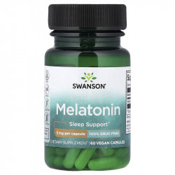 Swanson  Melatonin Vegan Capsules (60) 3mg