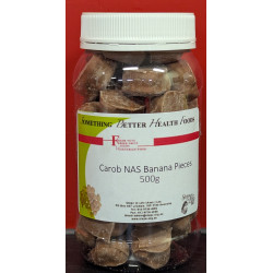 Carob NAS Banana Pieces 500g
