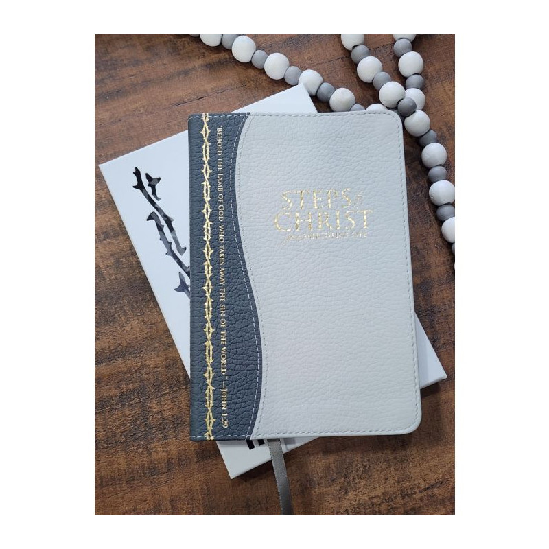 Steps to Christ for a Sanctified Life - Grey Leather