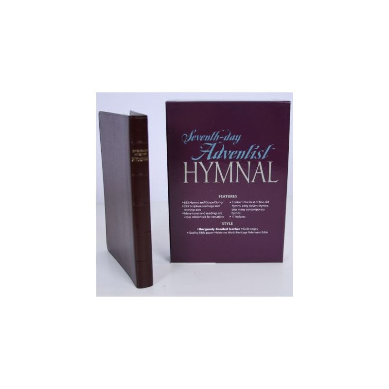 Seventh-day Adventist Hymnal - Bonded Leather: Burgundy