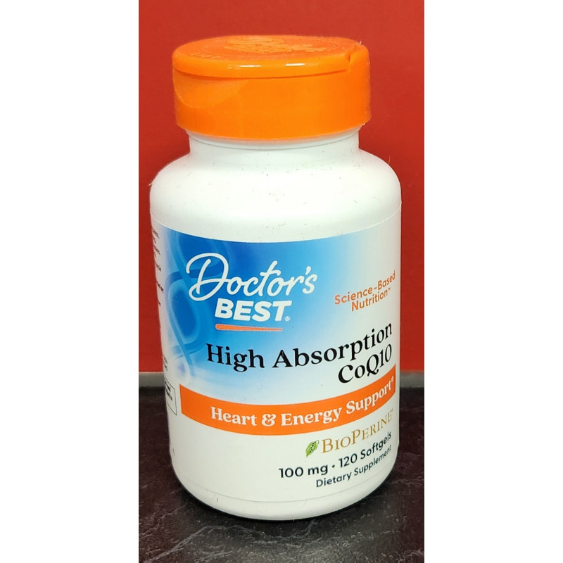 Doctor's Best High Absorption CoQ10 100mg 120 Capsules