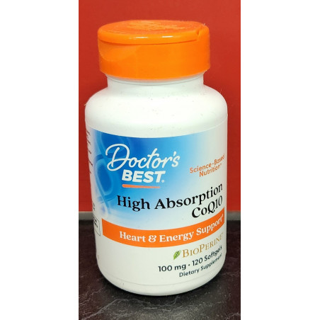 Doctor's Best High Absorption CoQ10 100mg 120 Capsules