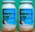 Bulk 2 x 1 Litre Extra Virgin Coconut Oil in GLASS