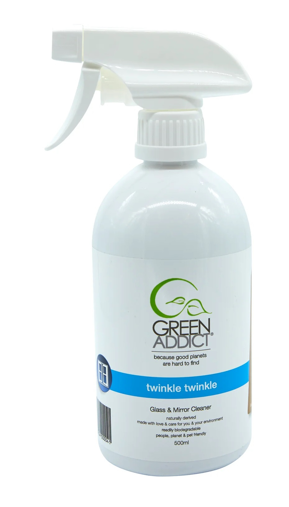 Green Addict Twinkle Twinkle Glass & Mirror Cleaner 500ml
