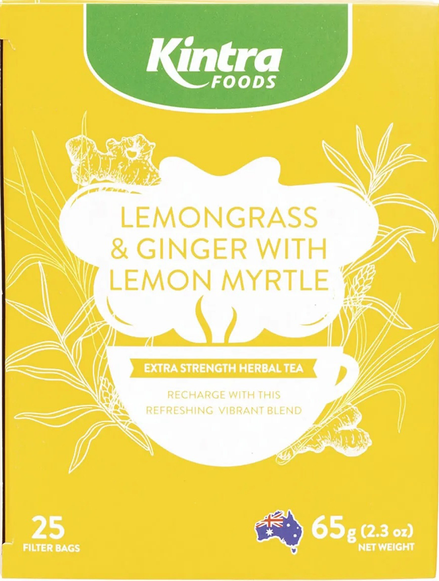 Lemongrass & Ginger with Lemon Myrtle Tea bags (25)