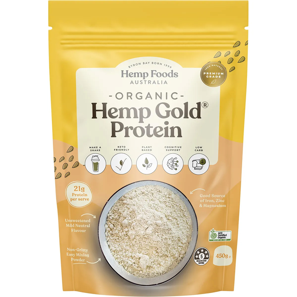 Organic Hemp Gold Protein 450gm