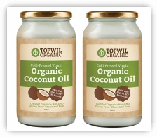 Bulk 2x 1 Litre Cold Pressed Organic Virgin Coconut Oil in Glass