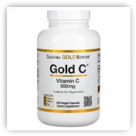 California Gold Nutrition, Gold C, Vitamin C, 500 mg, 240 Veggie