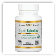 California Gold Organic Spirulina Tablets (60)