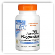 Doctor’s Best High Absorption Magnesium 100mg 120 tablets