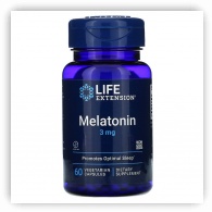 Life Extension, Melatonin, 3 mg, 60 caps