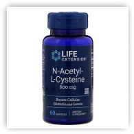 NAC Life Extension N-Acetyl-L-Cysteine 600mg (60 capsules)