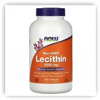 NOW Non-GMO Lecithin 1200mg 200 soft gels 