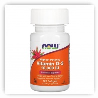 Now Foods, High Potency Vitamin D-3, 5000 IU, 240 Softgels