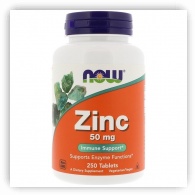 Now Foods Zinc 50mg 250 Tablets
