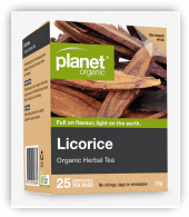 Planet Organic Herbal teabags Licorice (25 bags)