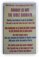 Sunday is Not the Bible Sabbath