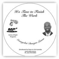 It's Time to Finish the Work MP3 CD